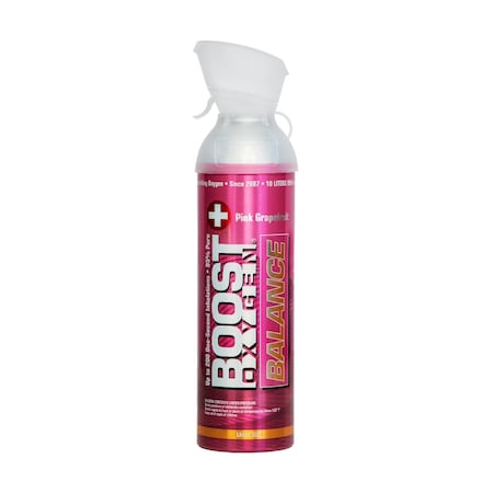 Boost Oxygen Portable 95% Pure Supplemental Oxygen, 10L, Pink Grapefruit 704